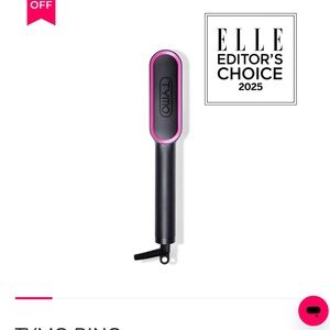 TYMO Pink and Black Hair Straightening Brush